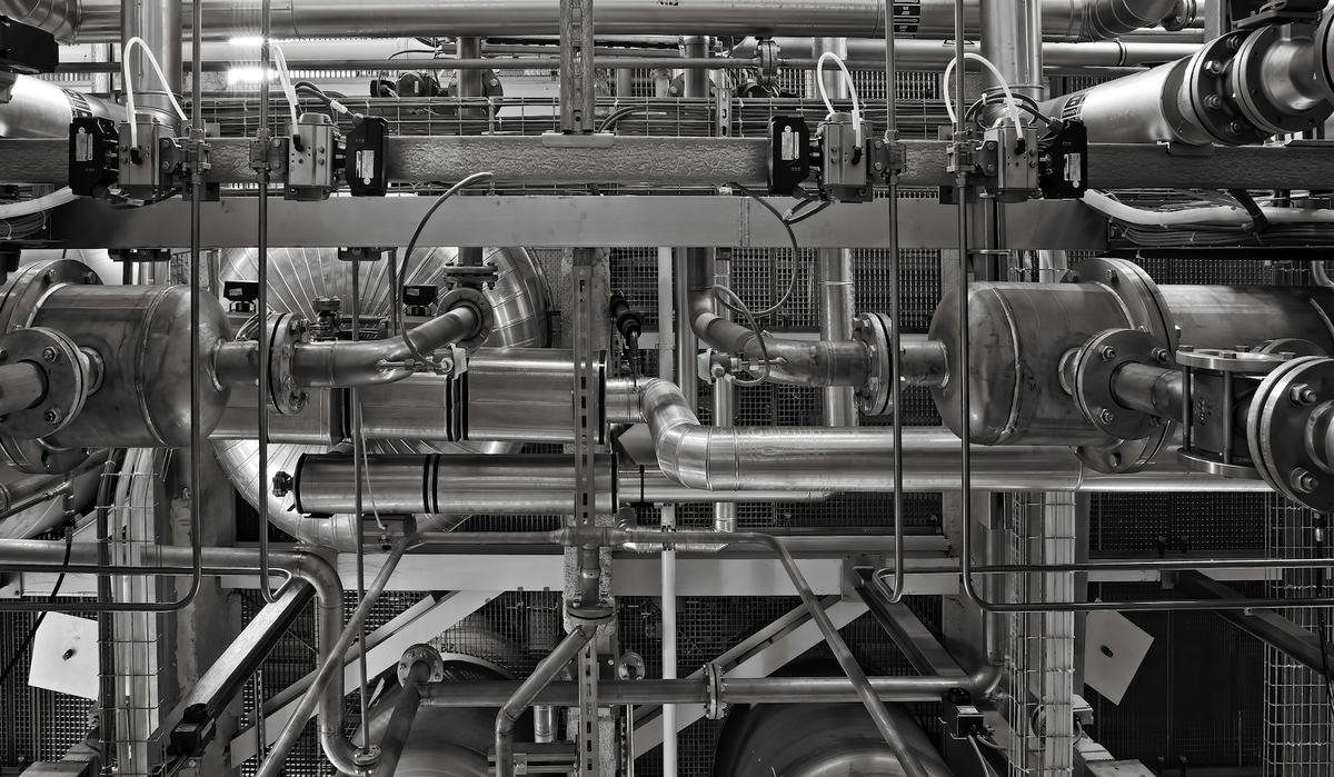 Industrial structure under construction